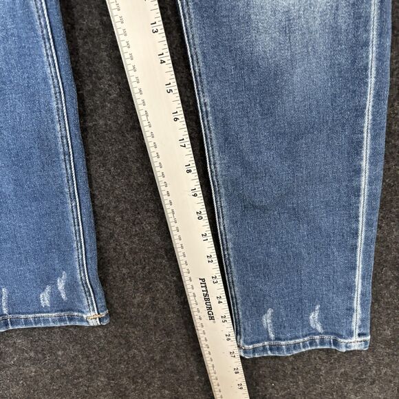 KanCan Jeans Women's 1/24 Blue High Rise Skinny Distressed Stretch Denim KC9253D - Picture 6 of 12